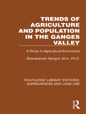 cover image of Trends of Agriculture in the Ganges Valley